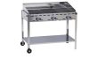 Hendi 149591 Grillsütő, gázüzemű, 3 égővel, gördíthető